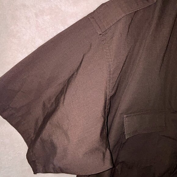 TRU-Spec Short Sleeve Brown Military Shirt Mens Size 4XL 66" Chest Poly/Cotton - Picture 9 of 16
